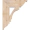Ekena Millwork Merced Traditional Smooth Bracket w/ Offset Brace, Douglas Fir, 7 1/2"W x 20"D x 24"H BKT0806X20X24MRC01SDF - alternate 3